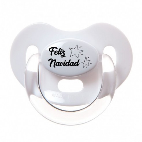 Chupete Feliz Navidad Blanco