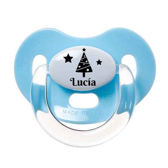 Chupete Árbol de Navidad Azul