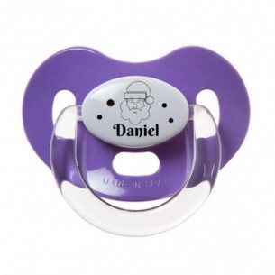 Chupete Santa Claus Morado