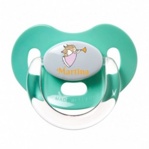 Chupete Ángel Anunciador Rosa Aguamarina