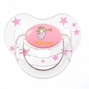 Chupete Ángel Anunciador Rosa Aguamarina 2