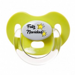 Chupete Feliz Navidad Verde Pistacho