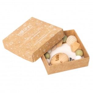 Cadena Sujeta Chupete Silicona Verde Oliva 2