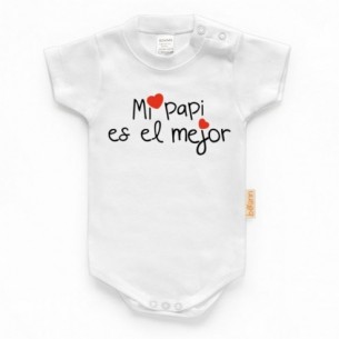 Body Mi Papi es el mejor - Manga Corta