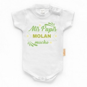Body Mis Papis MOLAN mucho - Verde - Manga Corta