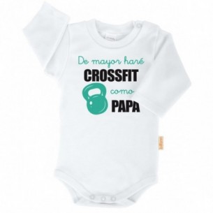 Body De mayor haré CROSSFIT como PAPÁ - Manga Larga