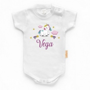 Body Unicornio con Nombre Personalizado - Manga Larga 2