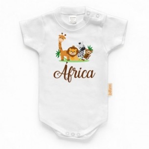 Body Animales con Nombre Personalizado - Manga Corta