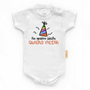 Body No quiero siesta QUIERO FIESTA - Manga Corta