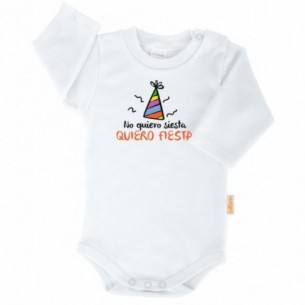 Body No quiero siesta QUIERO FIESTA - Manga Corta 2