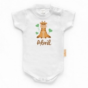 Body Jirafa con Nombre Personalizado - Manga Larga 2