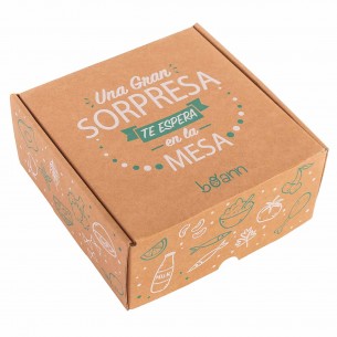 Bol Silicona con cuchara madera - Mostaza 2