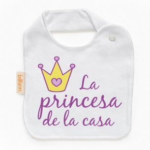 Babero La princesa de la casa