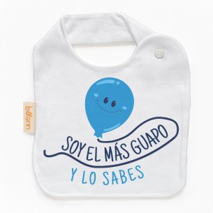 Babero SOY EL MÁS GUAPO Y LO SABES