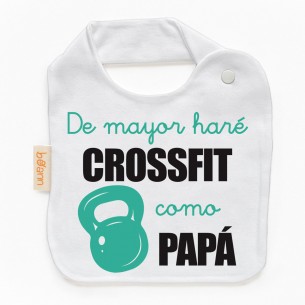 Babero De mayor haré CROSSFIT como PAPÁ