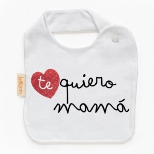 Babero te quiero mamá