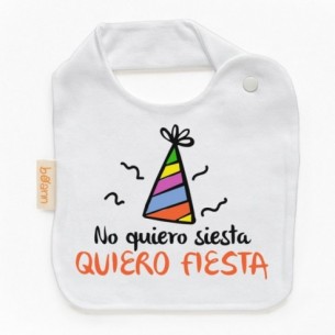 Babero No quiero siesta QUIERO FIESTA