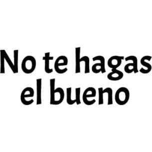 Babero "No te hagas el bueno a estas alturas del año" 2