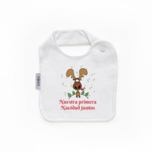Babero "Nuestra primera Navidad Juntos"