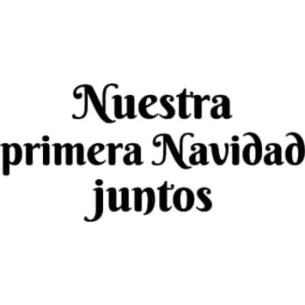 Babero "Nuestra primera Navidad Juntos" 2