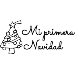 Babero "?? Mi primera Navidad" 2