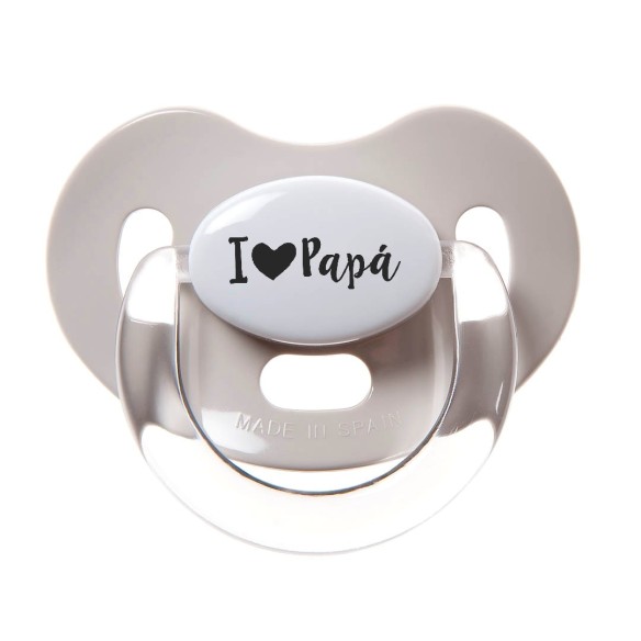 Chupete "I ❤ Papá" – El regalo perfecto para papá