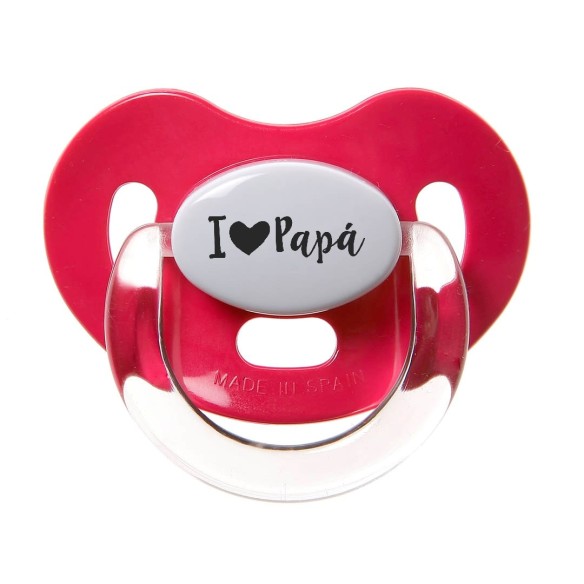 Chupete "I ❤ Papá" – El regalo perfecto para papá