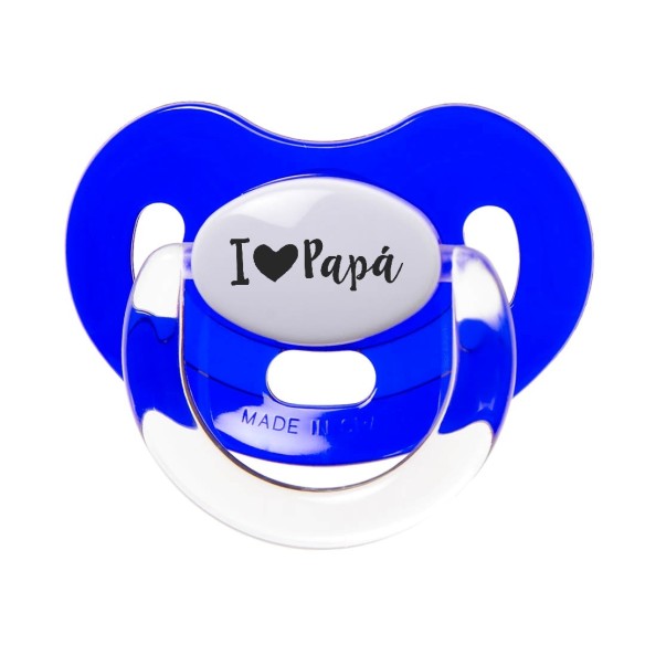 Chupete "I ❤ Papá" – El regalo perfecto para papá