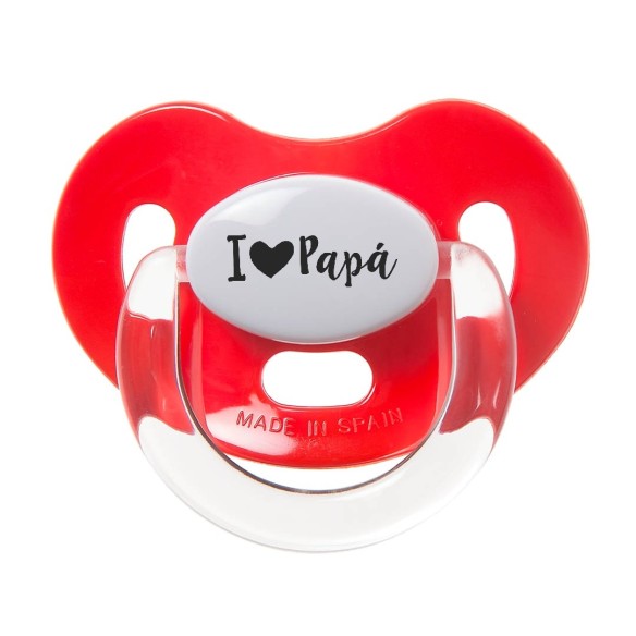Chupete "I ❤ Papá" – El regalo perfecto para papá