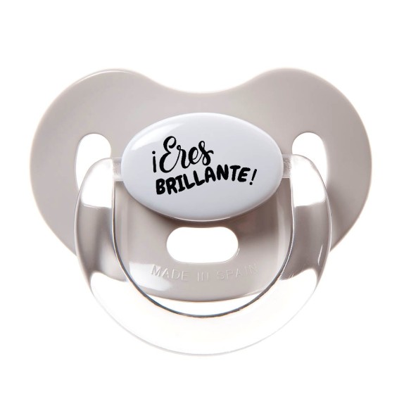 Chupete "¡Eres BRILLANTE!" – Un mensaje positivo para tu bebé