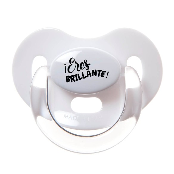 Chupete "¡Eres BRILLANTE!" – Un mensaje positivo para tu bebé