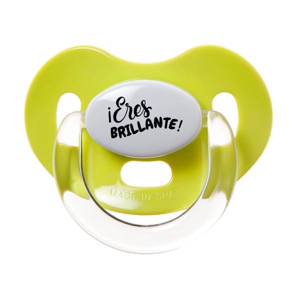 Chupete "¡Eres BRILLANTE!" – Un mensaje positivo para tu bebé