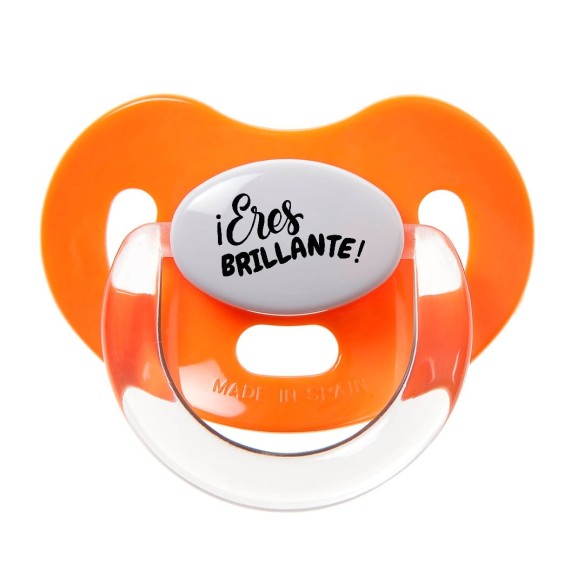 Chupete "¡Eres BRILLANTE!" – Un mensaje positivo para tu bebé