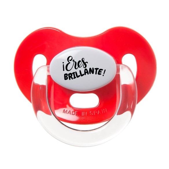 Chupete "¡Eres BRILLANTE!" – Un mensaje positivo para tu bebé