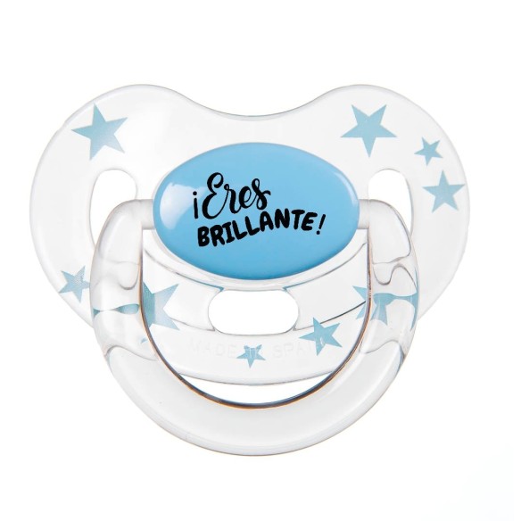 Chupete "¡Eres BRILLANTE!" – Un mensaje positivo para tu bebé