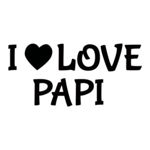 Babero I ❤ LOVE PAPI 2