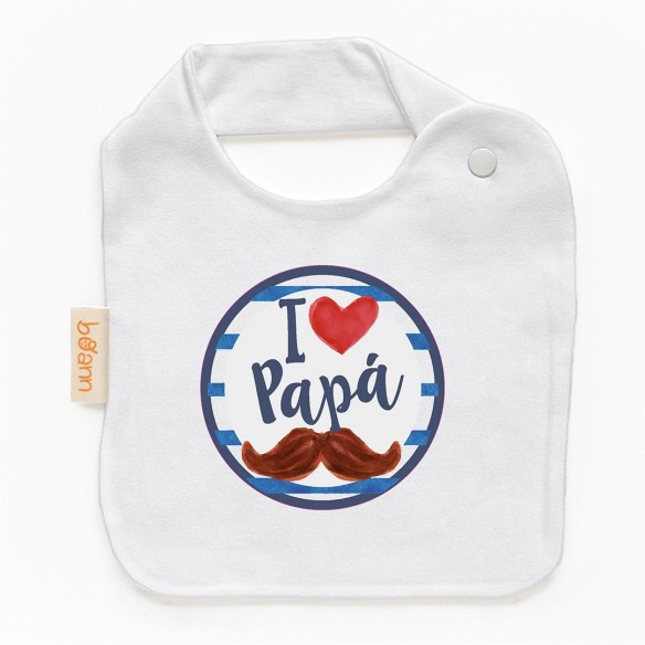 Babero "I ❤ Papá" – Un detalle adorable para papá