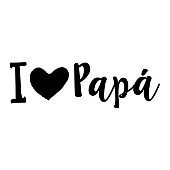 Babero "I ❤ Papá" – Un detalle adorable para papá