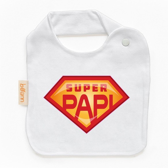 Babero "SUPER PAPI" – Un detalle para un papá increíble