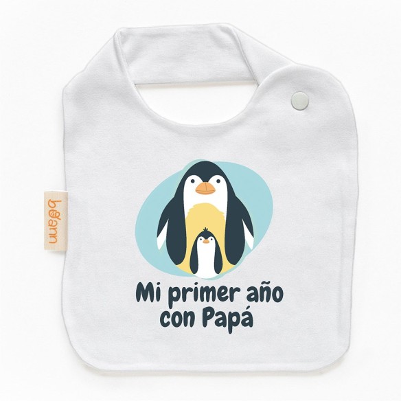 Babero "Mi primer año con Papá" – Un recuerdo especial