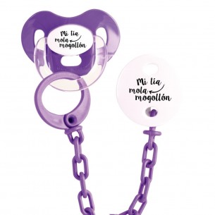 Pack chupete y cadena F102 Pistacho 2