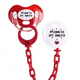 Pack chupete y cadena F139 Turquesa 2