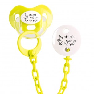 Pack chupete y cadena F140 Fucsia 2