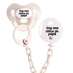 Pack chupete y cadena F143 Naranja 2