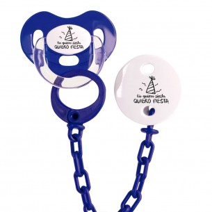 Pack chupete y cadena F215 Fucsia 2