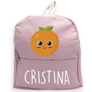 Mochila NARANJA rosa 02