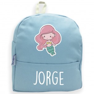 Mochila SIRENA azul 02