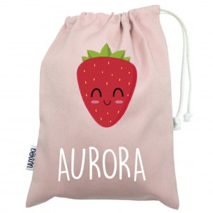 Talega mini con asas FRESA azul 02 2