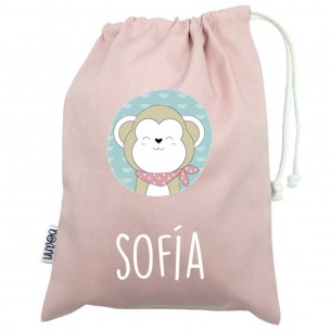 Talega mini con asas MONO azul 02 2