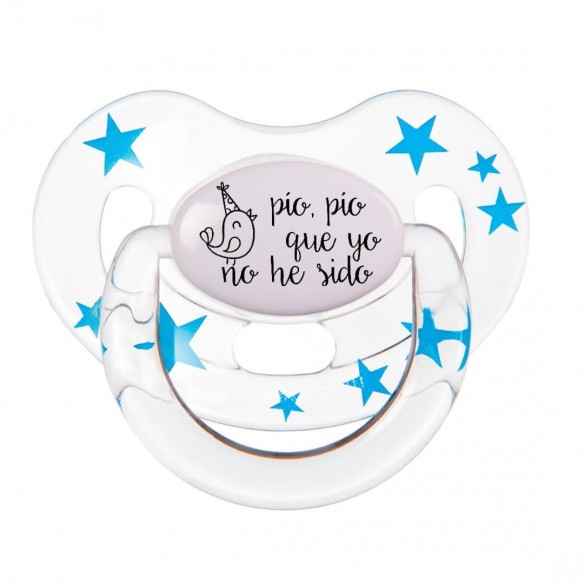 Chupete F140 Turquesa/Transparente con Estrellas